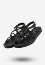 Sandały Damskie Buty Eleganckie Błyszczące Na Lato Czarne Filippo DS6884/25BK