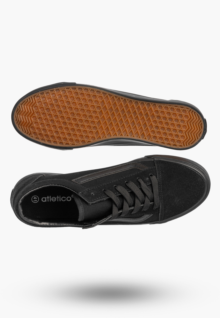 Tenisówki Męskie Buty Sportowe Trampki Casual Sneakersy Czarne atletico