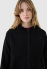 Bluza Damska 4F Dresowa Sportowa Rozpinana Czarna 4FWMM00TSWSF1763