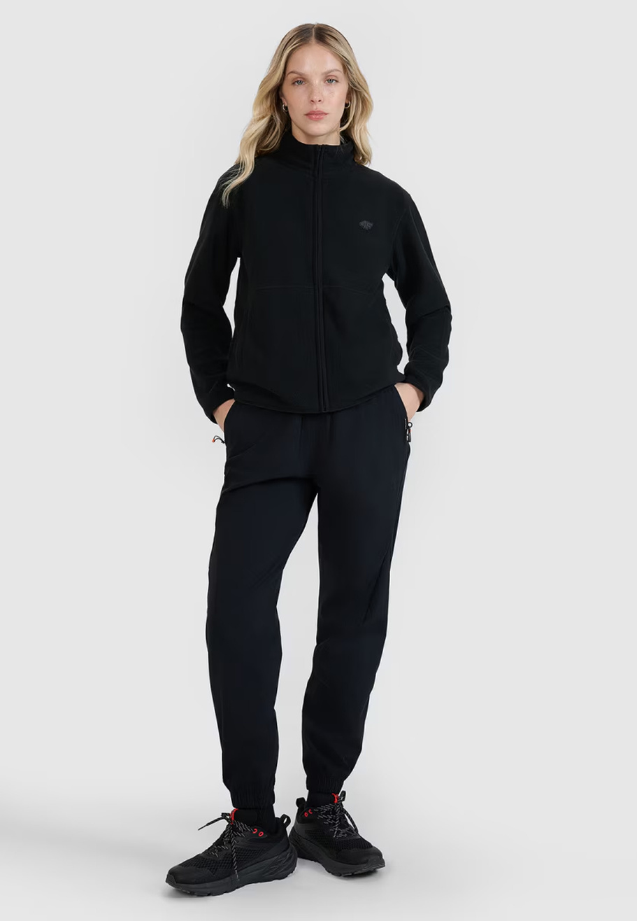 Polar Damski 4F Bluza Ze Stójką Regular Czarny 4FWMM00TFLEF314