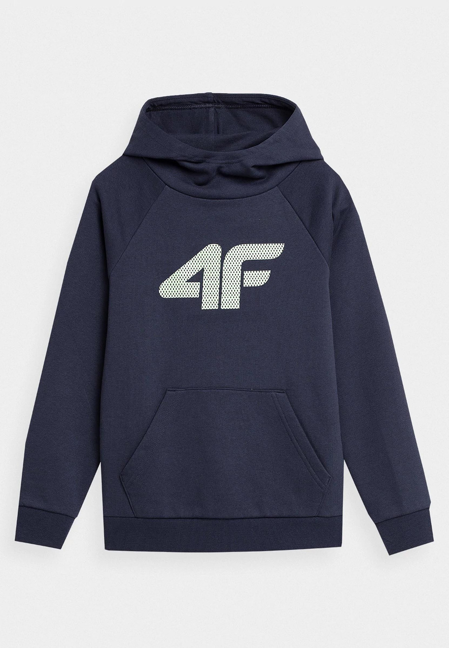 Bluza Chłopięca 4F z kapturem granatowa