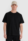 T-Shirt Uniseks 4F Oversize Koszulka z krótkim rękawem Czarna 4FWSS25TTSHU1972
