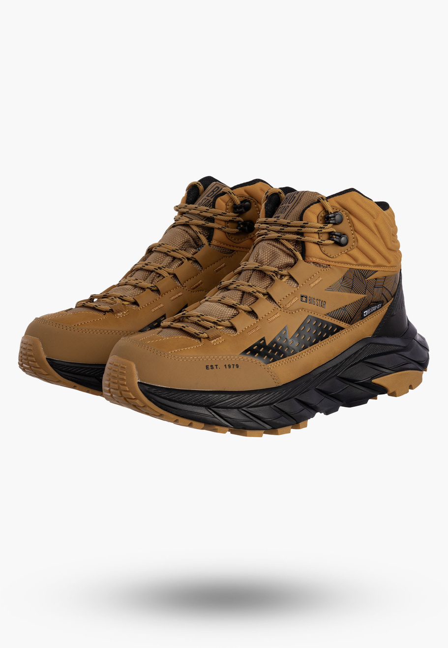 Buty Męskie BIG STAR Wysokie WODOODPORNE Camel Trapery OO174346