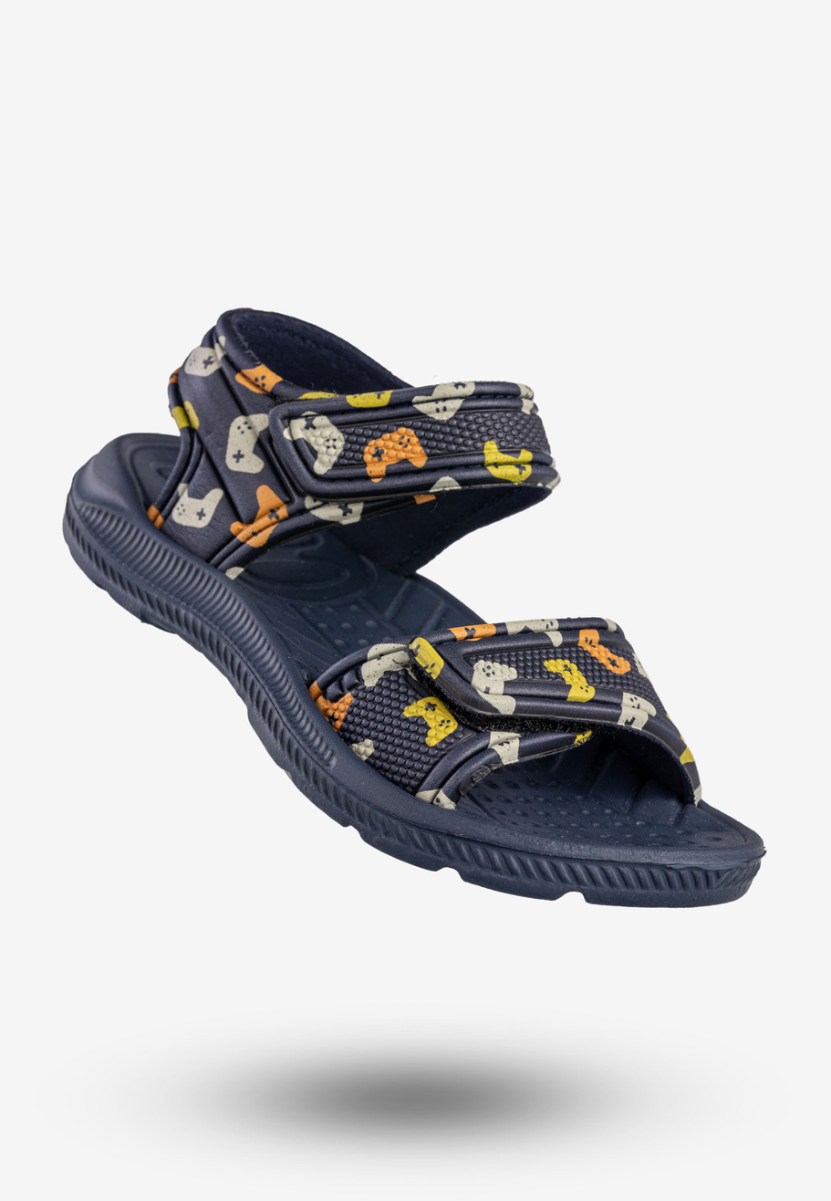 Sandały Dziecięce Buty Na Basen Lekkie Na Rzepy Granatowe axim 1S24446