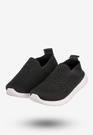 Sneakersy Dziecięce Wsuwane Buty Sportowe Lekkie Czarne Apawwa