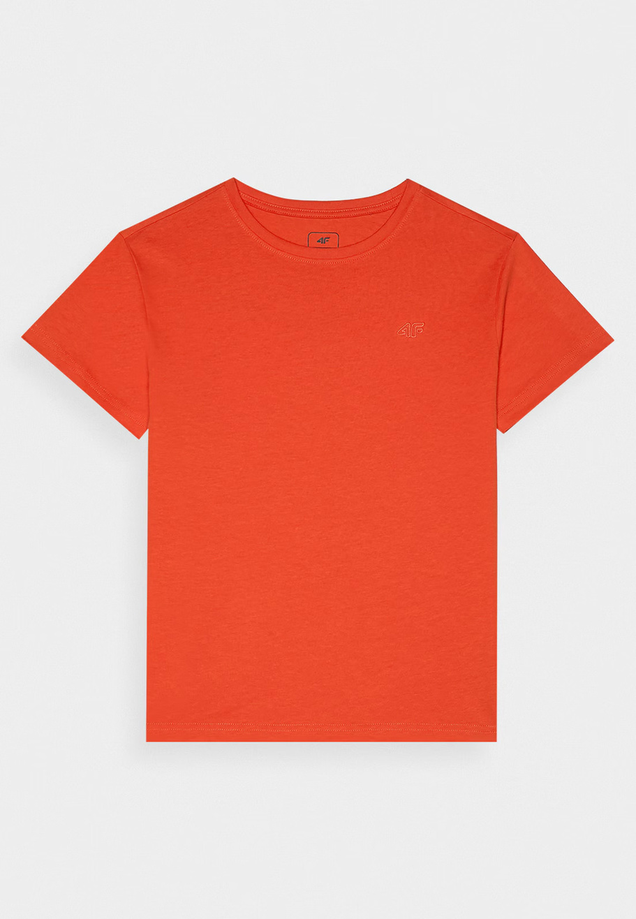 Koszulka Chłopięca 4F T-shirt z logiem Pomarańczowa 4FJRAW24TTSHM2315