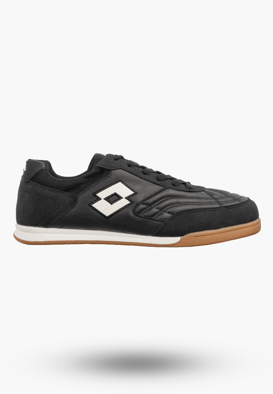Sneakersy Męskie Uniseks Ekoskóra LOTTO Buty Sportowe ATIBA Czarne