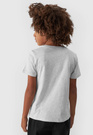 Koszulka 4F chłopięca szary t-shirt basic