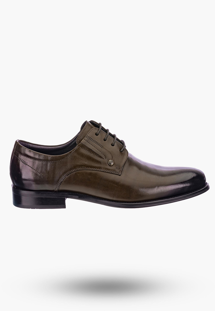 Buty Męskie JOHN DOUBARE Skórzane Brązowe Półbuty QA526