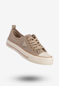 Trampki Damskie Ażurowe Buty Sportowe Khaki MSMG QY838-63