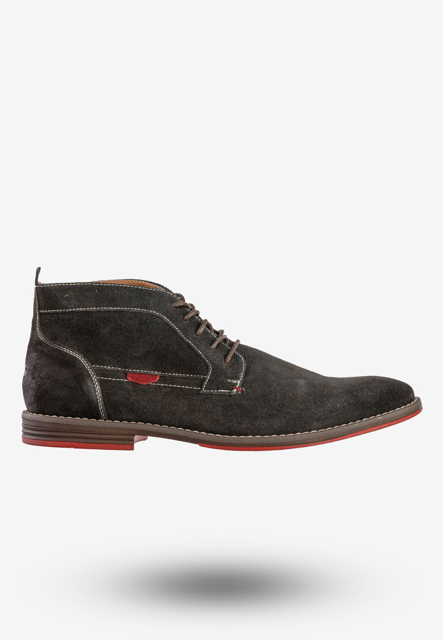 Trzewiki Męskie Skórzane Buty Zimowe Eleganckie Czarne Cross Jeans EE1R4065C