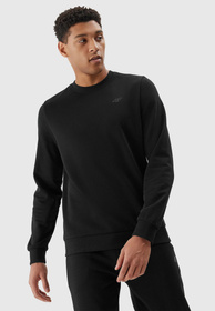 Bluza Męska 4F Sportowa Czarna nierozpinana TSWSM1181
