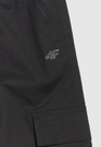 Spodnie Cargo Dziewczęce 4F Sportowe Oversize Joggery Czarne 4FJWAW25TTROF1246