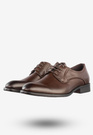Półbuty Wizytowe Męskie Ekoskóra Buty Eleganckie Unisoft Kawowe 23MN26-4100