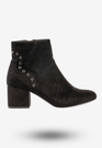 Botki Damskie Zimowe Buty Na Klocku Goodin Czarne GD-BM-79