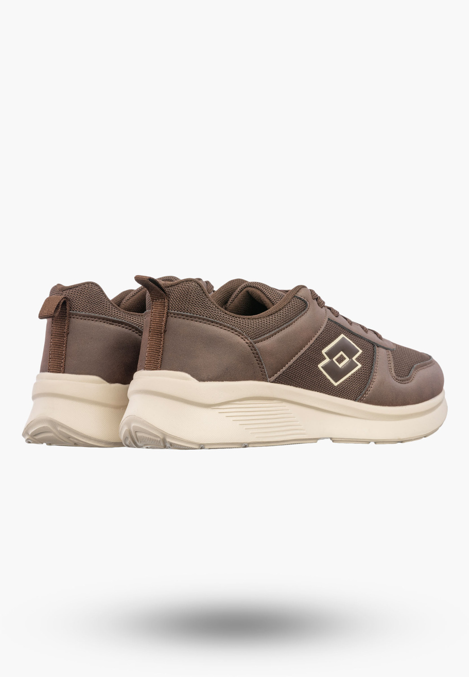 Buty Sportowe Uniseks LOTTO Sneakersy Lekkie Casual SOBRIO Brązowe
