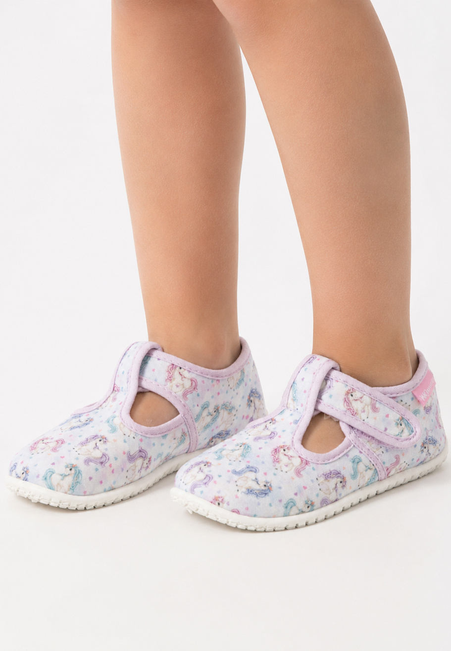 Kapcie Dziecięce Na Rzepy Barefoot Buty Lekkie Skórzana Wkładka Wojtyłko Różowe