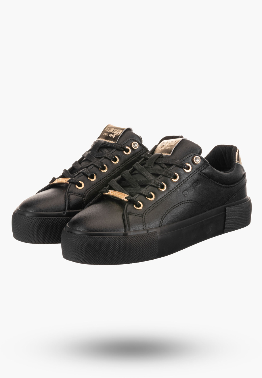 Buty Damskie BIG STAR Czarne Trampki NN274209