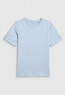 Koszulka Chłopięca 4F T-shirt Z Logo Sportowy Casual Jasny Niebieski 4FJWSS26TTSHM3006
