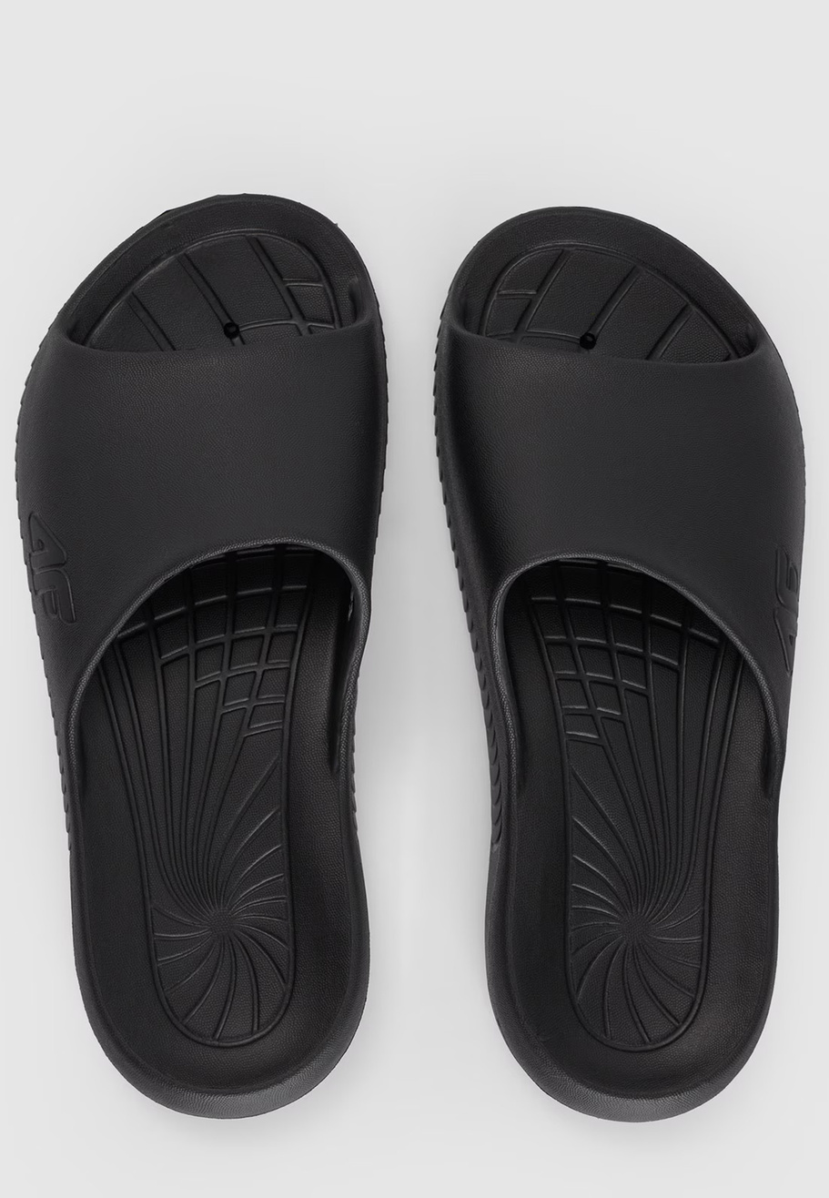 Klapki Dziecięce 4F Buty Casual Basenowe Lekkie Czarne 4FJRMM00FFLIU128A