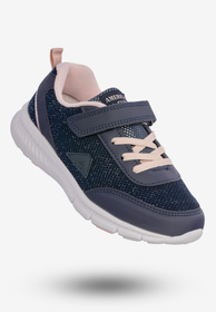 Buty Sportowe Dla Dziewczynki Na Rzepy Dziecięce American Club Granatowe RL102/23