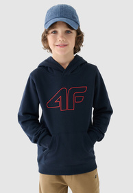 Bluza Chłopięca 4F Granatowa Z Kapturem 4FJWMM00TSWSM1292