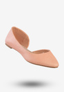 Baleriny Damskie Ekoskóra Buty Eleganckie Vesuvio Różowe S16-F-LP-01-PK