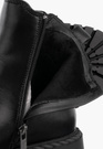 Buty Damskie BIG STAR Botki Skórzane Ocieplane Na Zamek Czarne OO274109