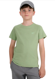 Koszulka Chłopięca 4F T-shirt Z Logo Mięta 4FJWAW25TTSHM2399