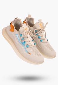 Buty Sportowe Męskie BIG STAR Beżowe z Wkładką HI-POLY NN174452