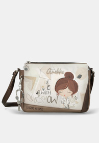 Torebka Damska ANEKKE Torba Na Ramię Crossbody Brązowa SOPHIA 42803-184
