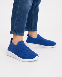 Buty Sportowe Dziecięce APAWWA Wsuwane Sneakersy Lekkie Niebieskie