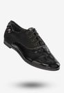 Półbuty Damskie Buty Eleganckie Ze Skóry Ekologicznej Czarne 126/250
