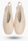 Baleriny Damskie Ekoskóra Slingback Buty z odkrytą piętą Beżowe Potocki 26-20335