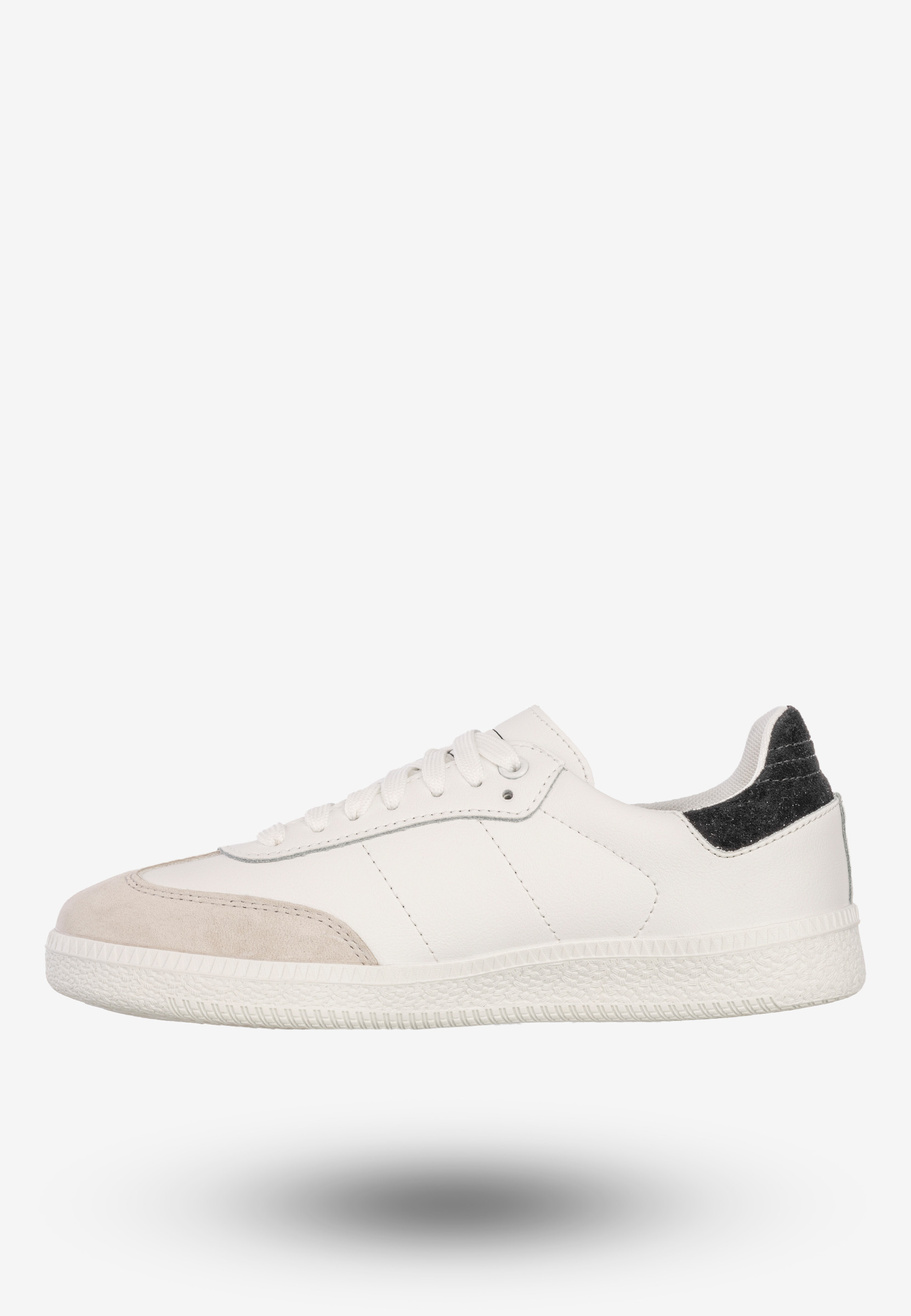 Sneakersy Męskie Skórzane Buty Sportowe Białe/Czarne DK Sandro