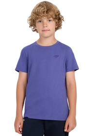 Koszulka Chłopięca 4F T-shirt Z Logo Niebieski 4FJWAW25TTSHM2399