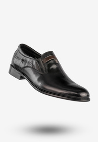 Buty Męskie JOHN DOUBARE Skórzane Czarne Półbuty YGC-Z253-351-1