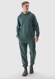 Spodnie Męskie 4F Joggery Sportowe Dresy Casual Oliwkowe 4FWSS24TTROM653