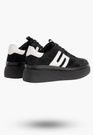 Sneakersy Damskie FILIPPO Skórzane Buty Sportowe Półbuty Czarne DP7175