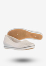 Baleriny Damskie Buty Wsuwane Półbuty Casual Białe News 8TX02-0266