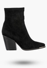 Botki Damskie Buty Na Obcasie Zimowe Ocieplane Eleganckie Stylowe Czarne