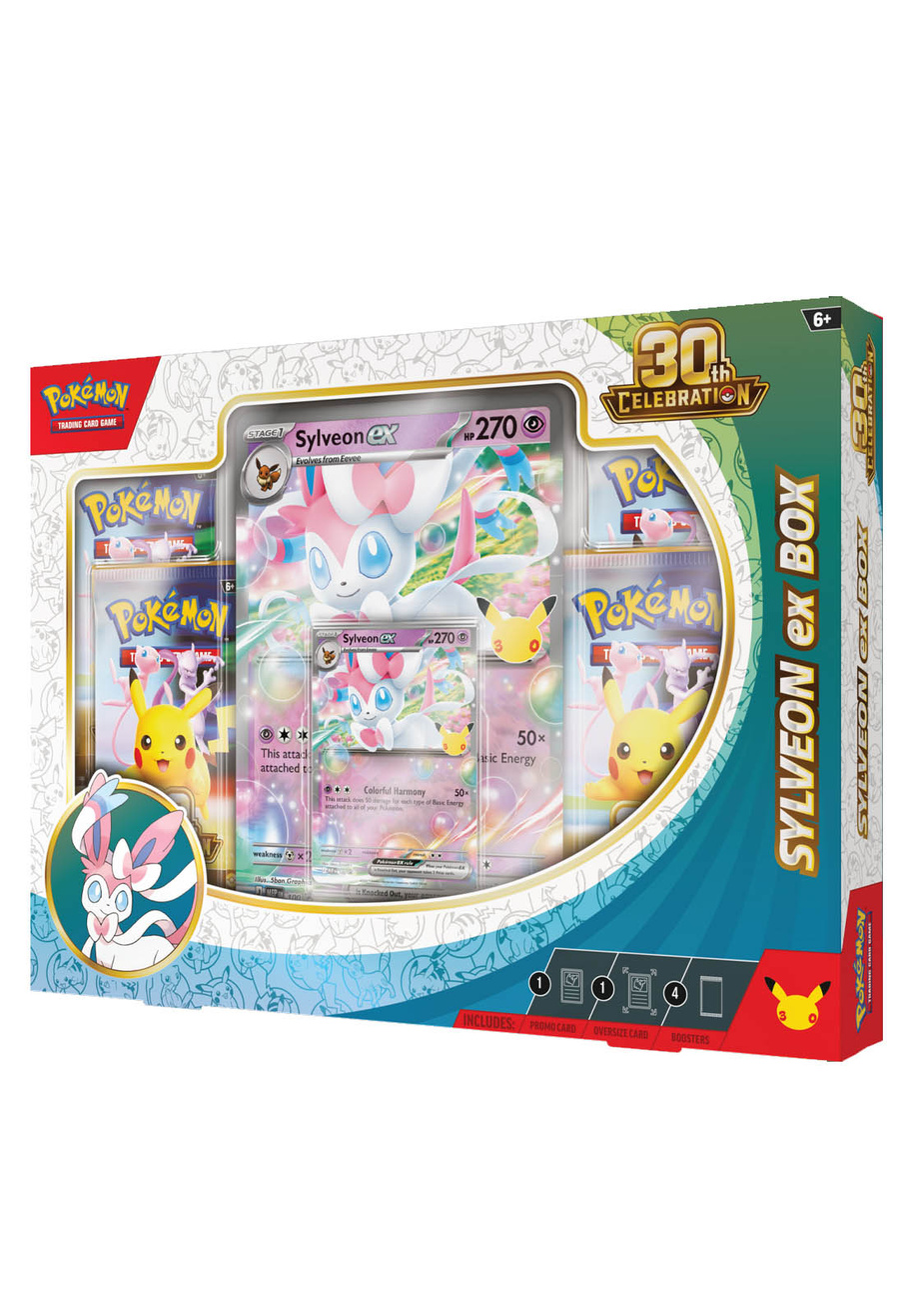 Pokémon TCG 30th Celebration Sylveon ex Box 4 boostery karta promo Jumbo 2026