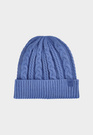Czapka Damska Sportowa 4F Zimowa Beanie Prążkowana z Wiskozą Denim 4FWAW24ACAPF457