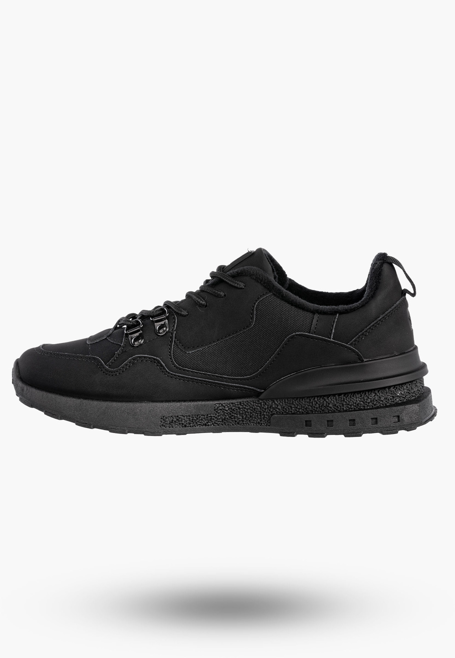 Buty Męskie BIG STAR Sportowe Ocieplane Czarne Sneakersy SS174411
