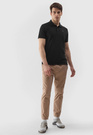 Koszulka Polo Czarna 4F Sportowy T-shirt z kołnierzykiem Regular TPTSM130