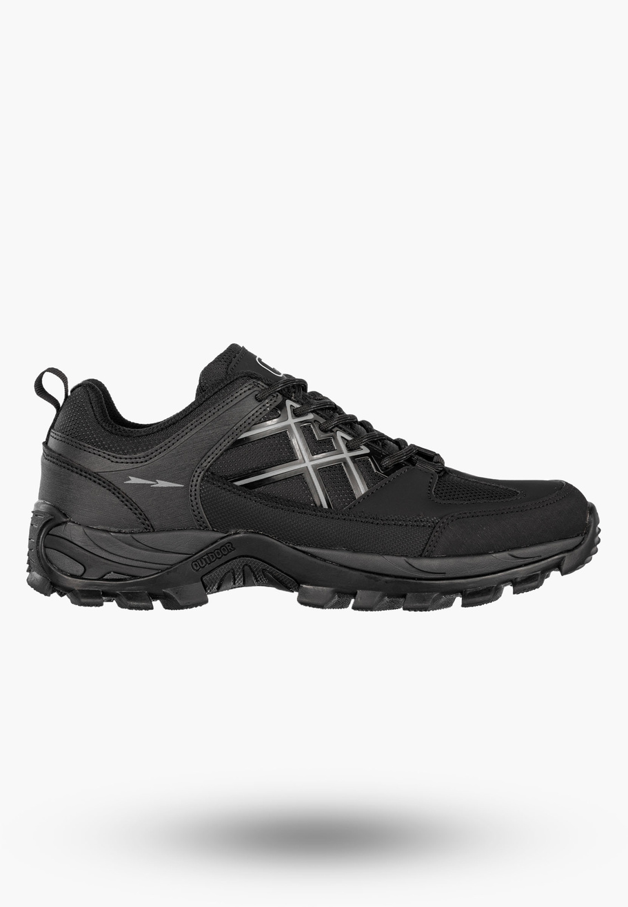Sneakersy Męskie Buty Sportowe Niskie Półbuty Czarne DK Baron