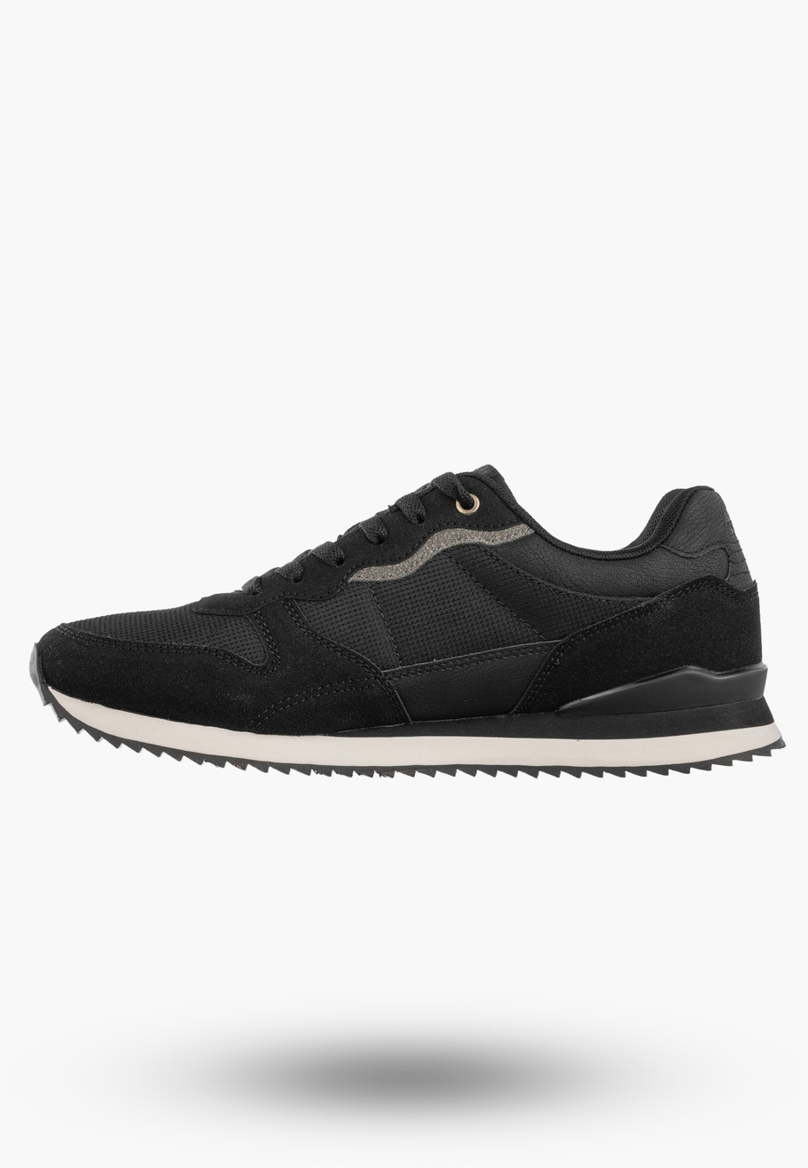 Sneakersy Męskie Buty Sportowe Lekkie Wygodne Półbuty Czarne AMERICAN CLUB AA53