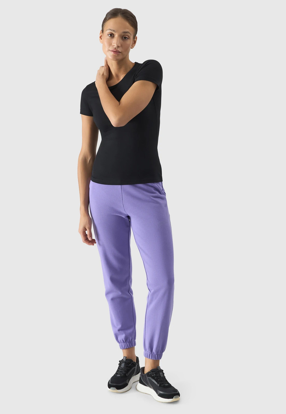 Koszulka Damska 4F T-shirt basic czarny 4FWSS24TTSHF1161