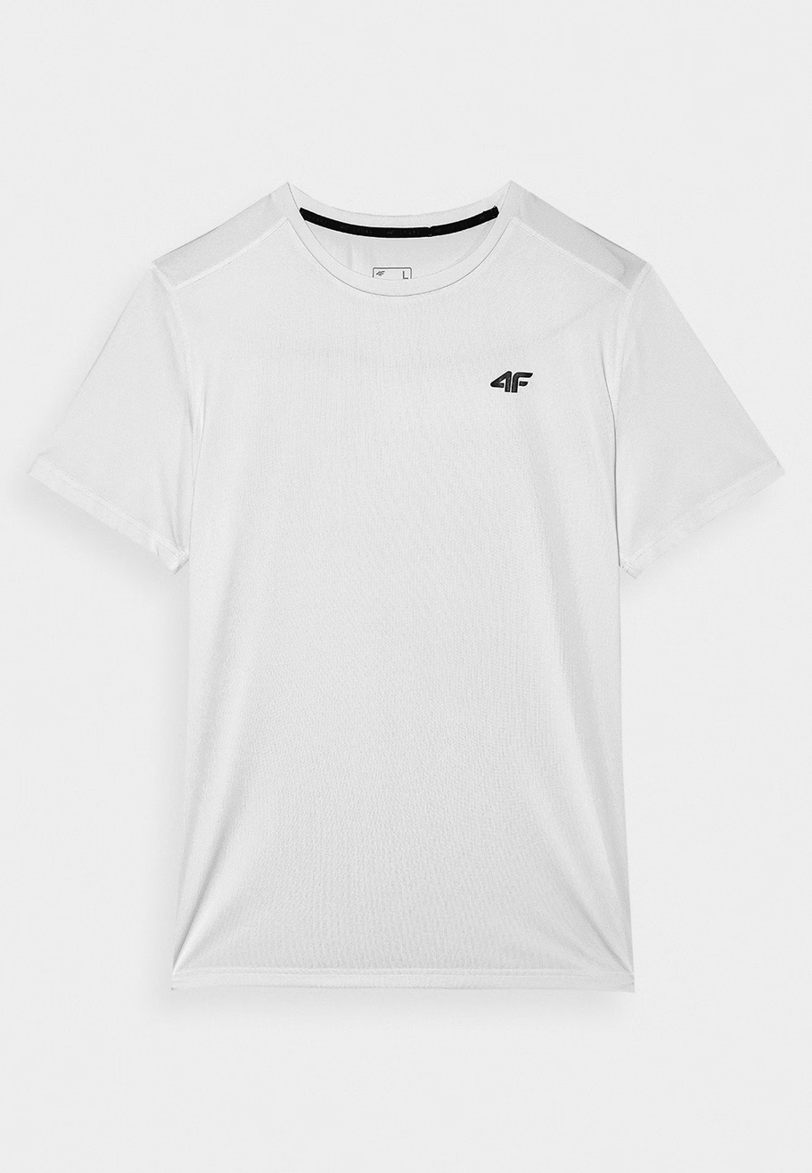 Koszulka Męska 4F Sportowy T-shirt Treningowy Biały 4FWAW24TFTSM0998