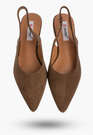 Baleriny Damskie Slingback Buty z odkrytą piętą Eleganckie Brązowe